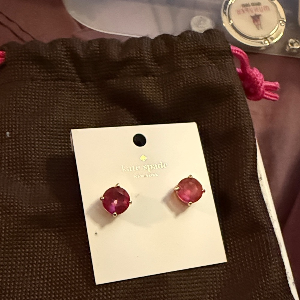 Kate Spade Fuchsia Stud Earrings
